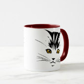 Tasses de conception d'art de chat (Devant droit)