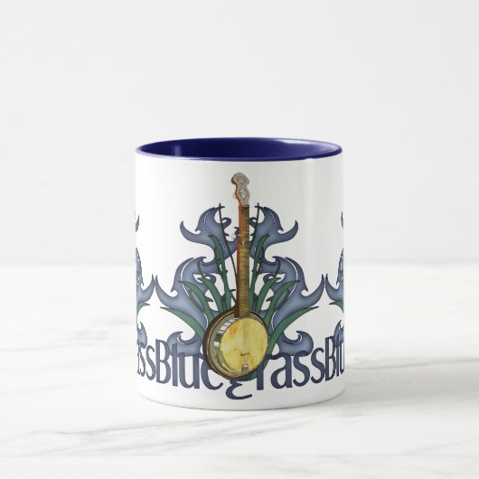 Tasses de conception de banjo de Bluegrass (Centre)