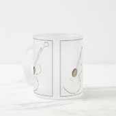 Tasses de conception de logo de guitare acoustique (Devant gauche)