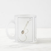 Tasses de conception de logo de guitare acoustique (Gauche)
