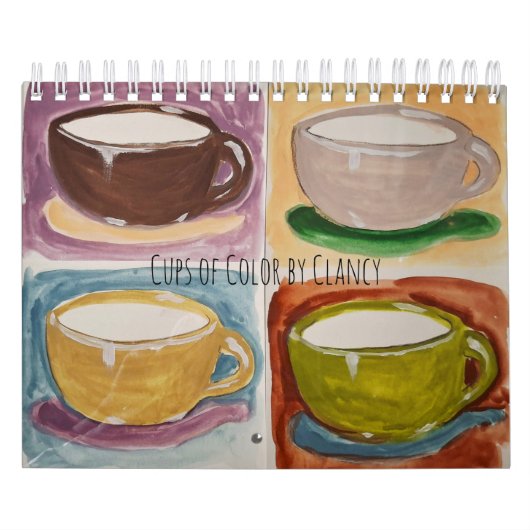 Tasses de couleur par Clancy Calendrier (Protection)