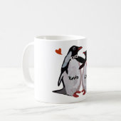 Tasses de couples d'amour de pingouin (Devant gauche)