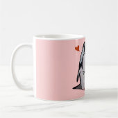 Tasses de couples d'amour de pingouin (Gauche)