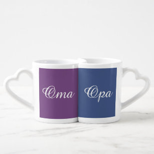 Tasses de couples d'Oma et d'Opa/Tassen