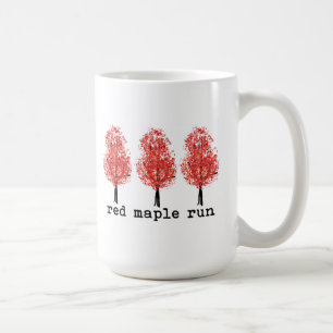 Tasses de course d'érable rouge