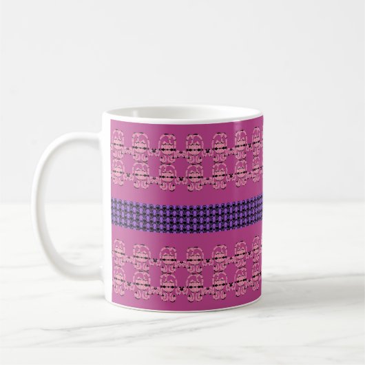 Tasses de fleurs à tête de rose (Gauche)
