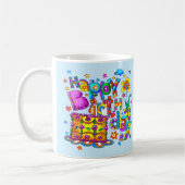 Tasses de gâteau d'anniversaire joyeux (Gauche)