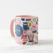 Tasses de hiboux fantaisistes mignons (Devant gauche)