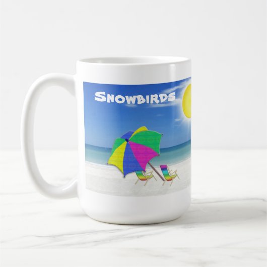 Tasses de la Floride de Snowbirds, cadeaux pour (Gauche)
