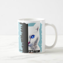 Tasses de l'anatomie du chat