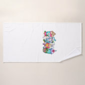 Tasses de lapin de café d'oeufs de Pâques Latte gl (Serviette de bain)