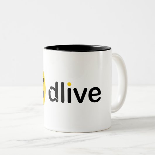 Tasses de logo de DLive (Devant droit)