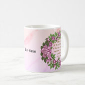 Tasses de mariage avec versets de mariage (Devant droit)