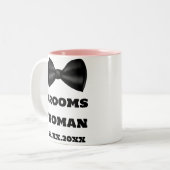 Tasses de mariage de femme de marié Nom Demoiselle (Devant gauche)