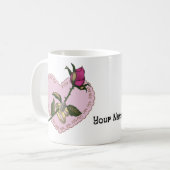 Tasses de mariage Rose Heart Rings (Devant gauche)