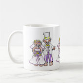 Tasses de mariée et de mari ours (Gauche)