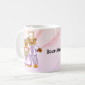 Tasses de mariés et mariées chat (Devant gauche)