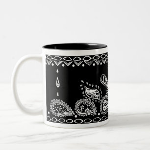Tasses de motif de Paisley