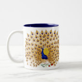 Tasses de paon et de roses (Gauche)