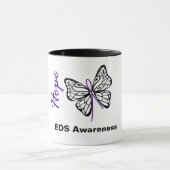 Tasses de papillon d'espoir de conscience d'EDS (Centre)