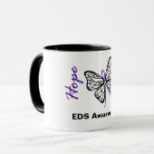 Tasses de papillon d'espoir de conscience d'EDS (Devant gauche)