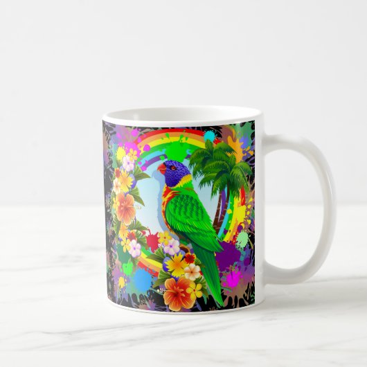 Tasses de perroquet de Lorikeet d'arc-en-ciel (Droite)