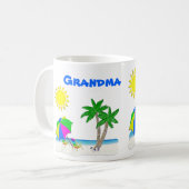 Tasses de plage, tasses personnalisées de (Devant gauche)