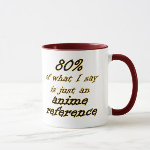 Tasses de plaisanterie de référence d'Anime