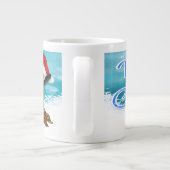 Tasses de spécialité de pingouin de Joyeux Noël (Dos)