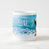 Tasses de spécialité de pingouin de Joyeux Noël (Devant)