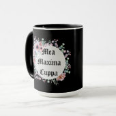 Tasses de thé latines humoristiques de maximum de (Devant gauche)