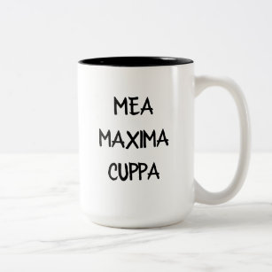 Tasses de thé latines humoristiques de maximum de