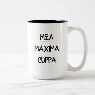 Tasses de thé latines humoristiques de maximum de