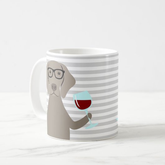 Tasses de Weimaraner (Devant gauche)