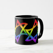 Tasses d'étoile de David d'arc-en-ciel (Devant droit)
