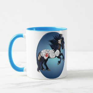 Tasses d'ovale de poney de guerre d'Appaloosa
