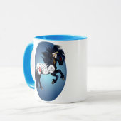 Tasses d'ovale de poney de guerre d'Appaloosa (Devant gauche)