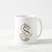 Tasses Dragon Or Asie (Devant droit)