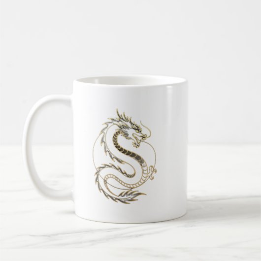 Tasses Dragon Or Asie (Gauche)