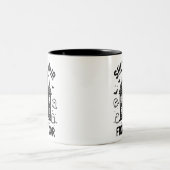 Tasses drôles de château hanté – “Fermez votre por (Centre)