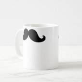 Tasses drôles de moustache de noir de guidon (Devant gauche)