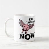 Tasses Drôles Maintenant Les Cochons Volent (Gauche)