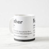Tasses drôles pour papa Typographie spirituelle Ci (Devant gauche)