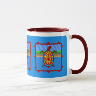 Tasses du sud-ouest de scène de tortue de mer