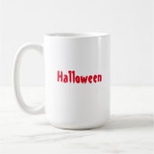 Tasses effrayantes Halloween bicolores rouge profo (Gauche)