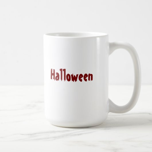 Tasses effrayantes Halloween bicolores rouge profo (Droite)