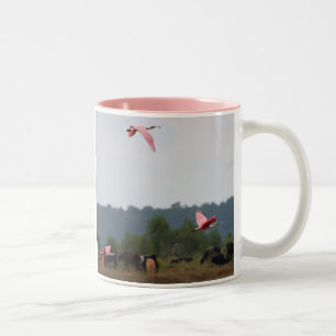 Tasses en céramique bicolore spatules