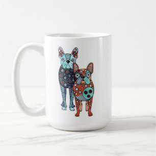 Tasses en céramique fantaisistes de Bouledogues fr