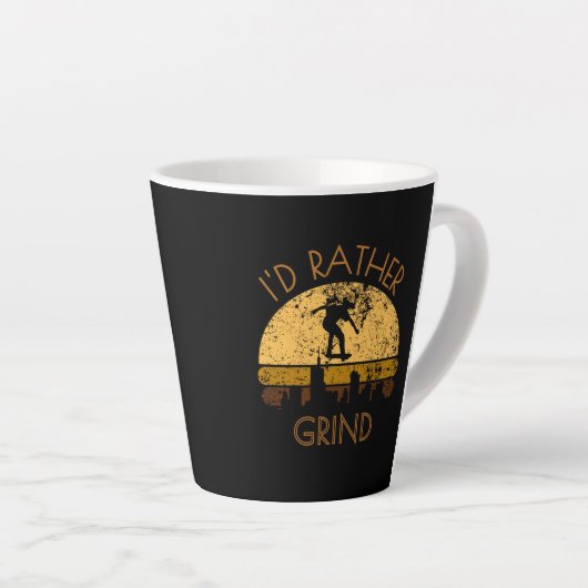 tasses en latte de conception de skateboard (Angle droit)