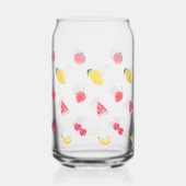 Tasses en verre - Fruits mignons Design (Recto)